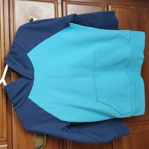 Blue Hooded Sweatshirt